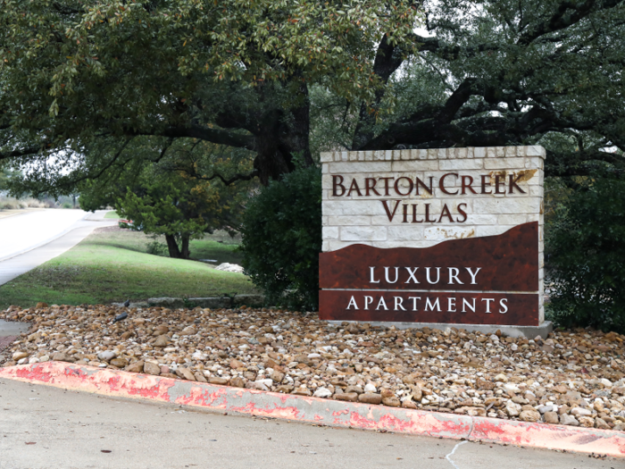 The luxurious Barton Creek Villas apartments, near the northern end of the neighborhood, are gated as well.