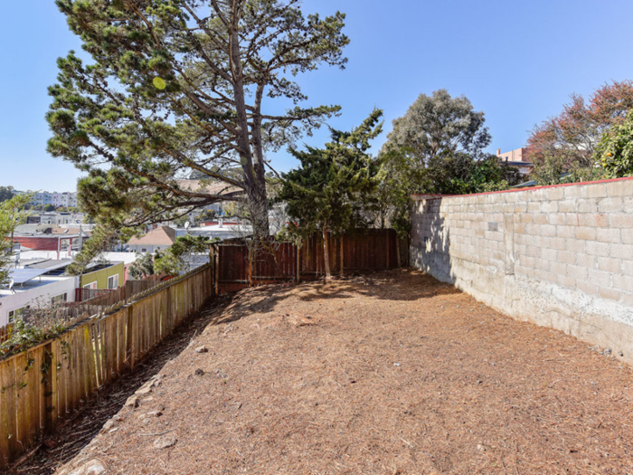 Much of the 2,500-square-foot lot stretches out behind the 480-square-foot home.