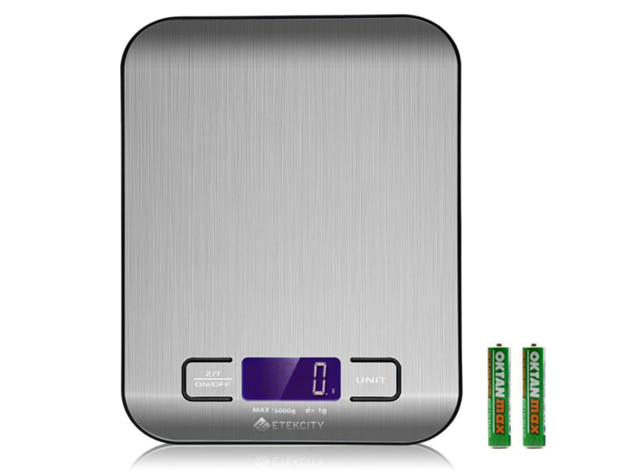 A digital food scale