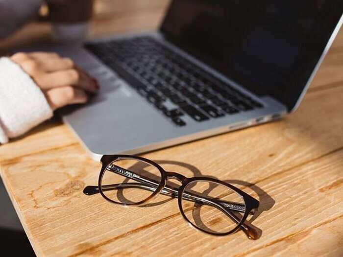 These computer glasses reflect blue light and prevent screeninduced headaches and they're