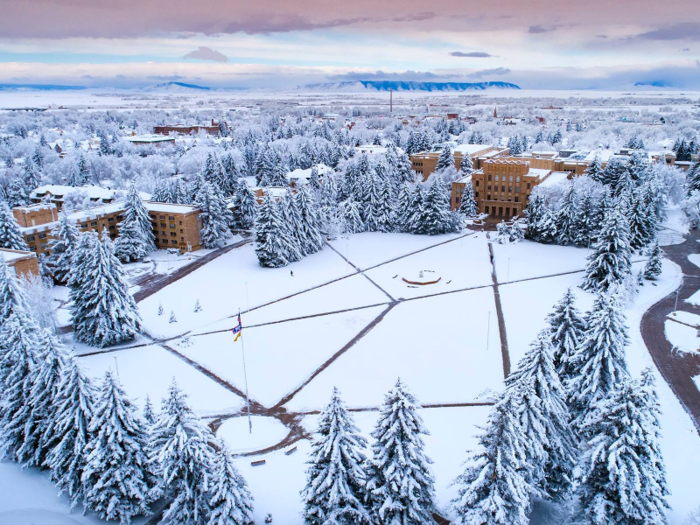 14 (tie). University of Wyoming