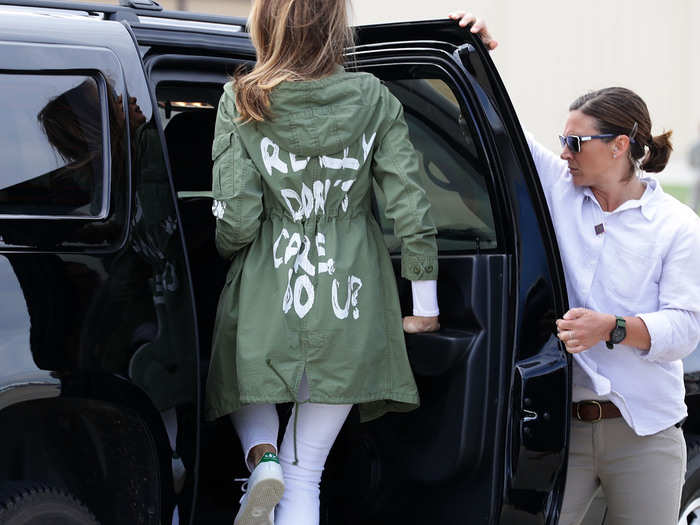 Melania stirred controversy when she wore a jacket to an immigration facility in June 2018 that said, "I don