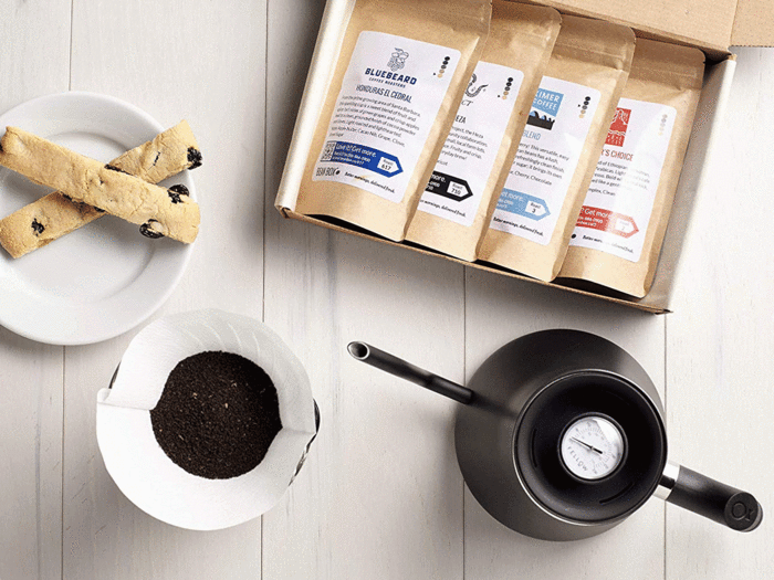 A sampling of gourmet coffee beans from Seattle’s small-batch roasters