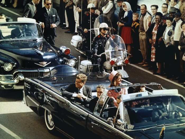 The president and first lady were captured in what would be his final moments riding through Dallas November 22, 1963.