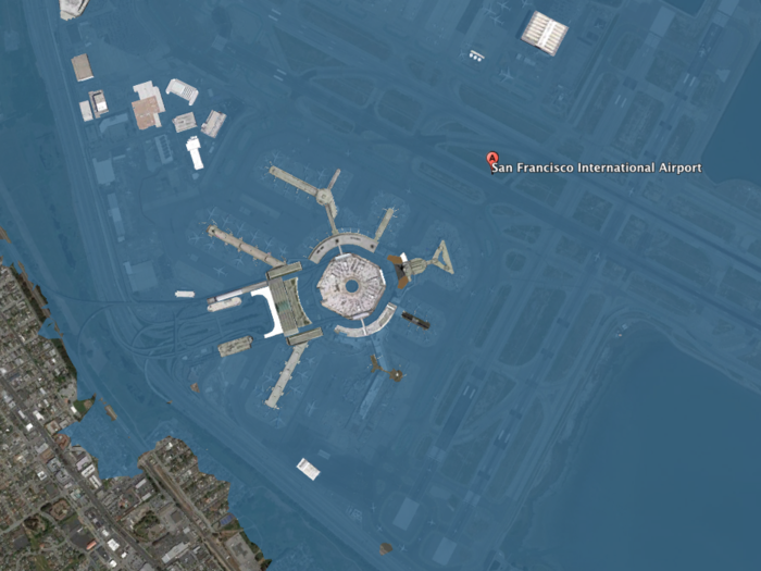 If the factors that contribute to climate change go unchecked, the airport could topple to rising sea levels by the turn of the next century.