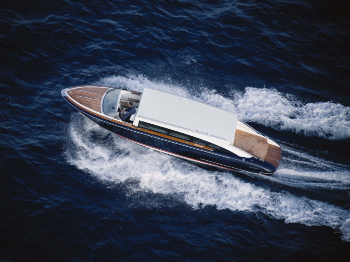 Two 34-foot Hodgdon tenders come with the yacht.