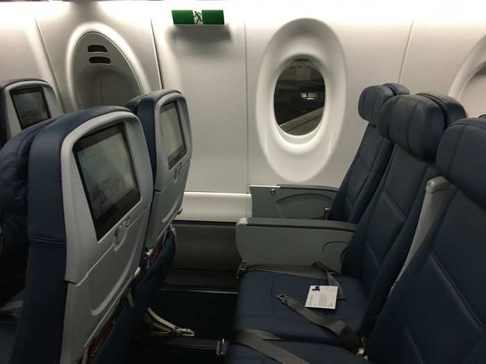 The A220 is known for its large windows.