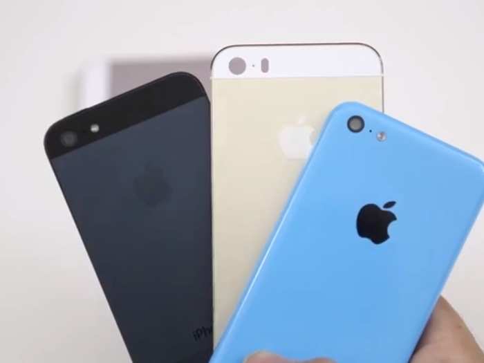 The new phones that year were the iPhone 5S, the first phone with Touch ID, and the colorful iPhone 5C.