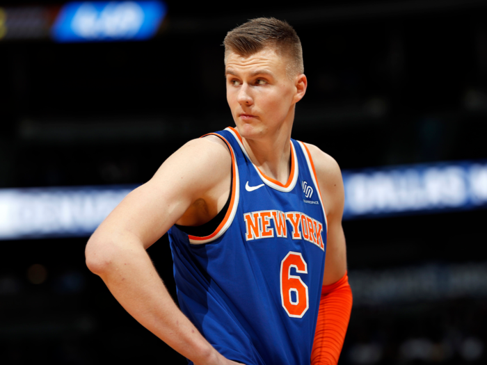 The New York Knicks sent Kristaps Porzingis, Tim Hardaway Jr., Courtney Lee, and Trey Burke to the Dallas Mavericks for Dennis Smith Jr., DeAndre Jordan, Wesley Matthews, and two future first-round picks