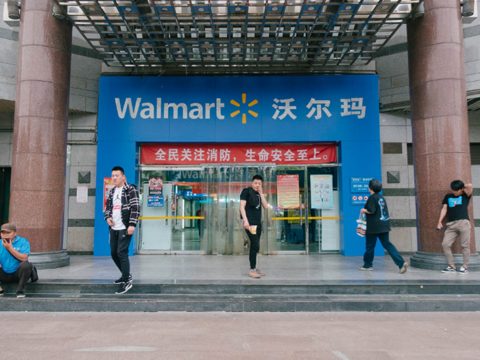 Walmart first opened in China in 1996. It has since expanded across the country — here is one store in Beijing