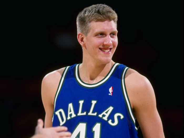 Dirk Nowitzki as a rookie — 20 years old