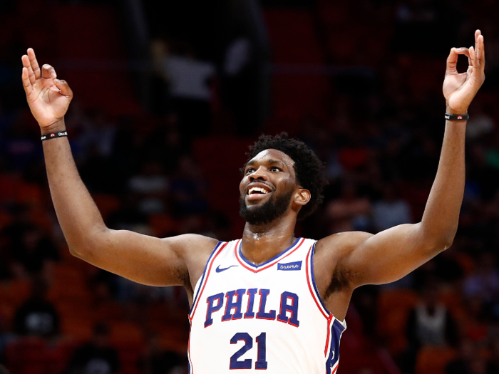 Joel Embiid today — 24 years old