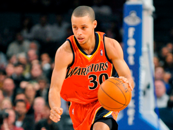 Stephen Curry as a rookie — 21 years old