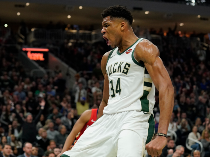 Giannis Antetokounmpo today — 24 years old