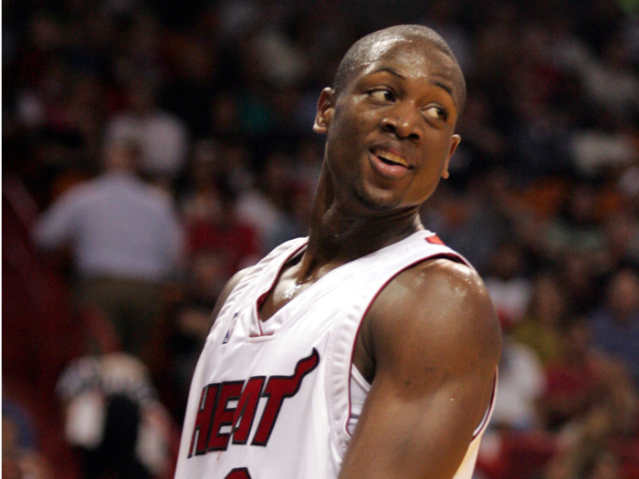 Dwyane Wade as a rookie — 22 years old