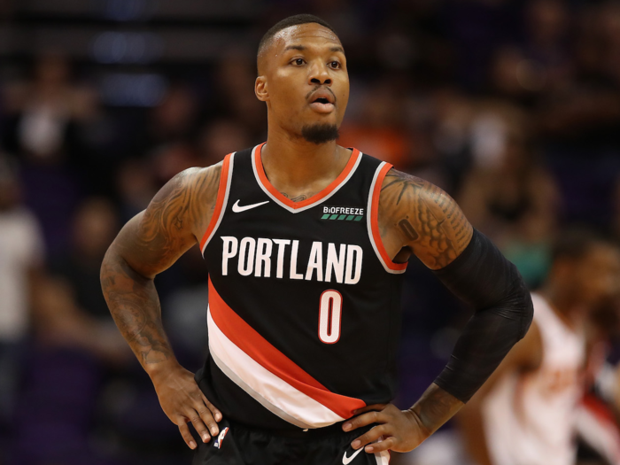 Damian Lillard today — 28 years old