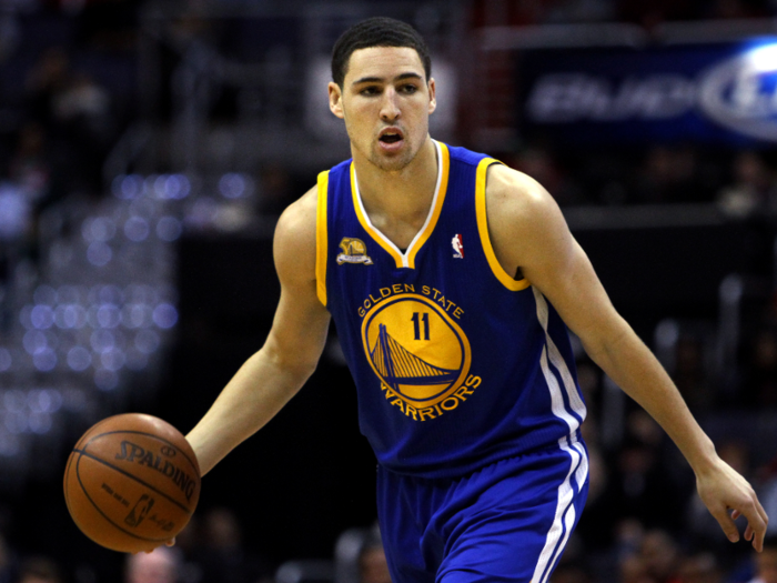 Klay Thompson as a rookie — 21 years old