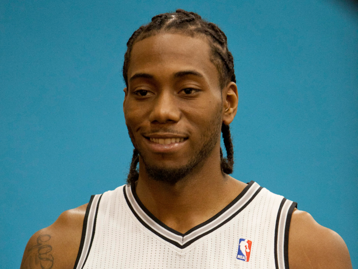 Kawhi Leonard as a rookie — 20 years old