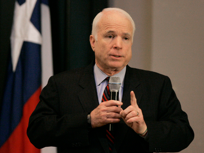 John McCain — 2008 Republican presidential nominee