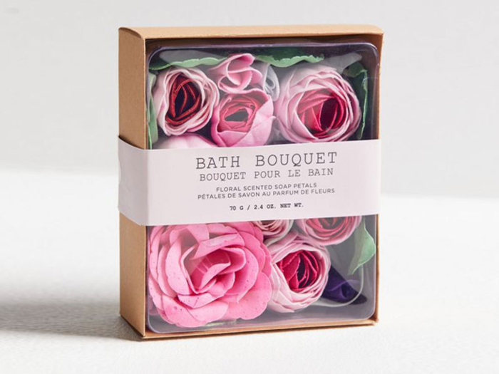 Soap petals for a lavish "treat yourself" evening