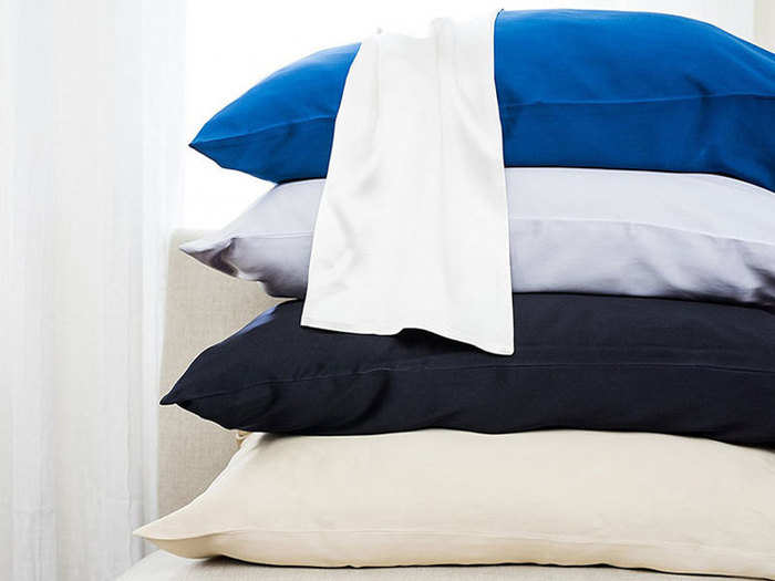 A silk pillowcase