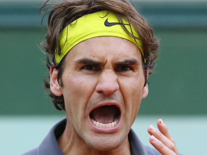 2012: Three years later, Juan Martin Del Potro again brought the worst out of Federer when he turned on the French Open crowd and yelled at them to just "shut up."