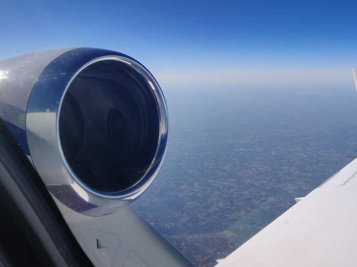 In flight, the HondaJet