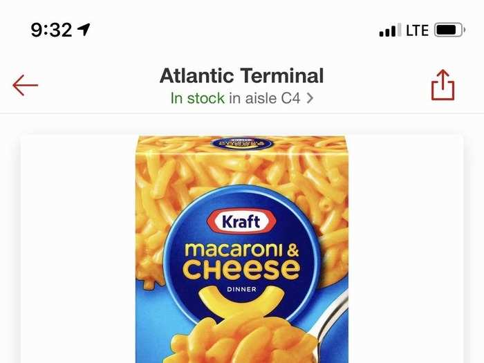 Kraft Macaroni & Cheese Dinner: $0.10 more in stores