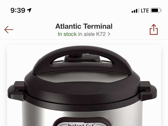 Instant pot (8 quart): no change