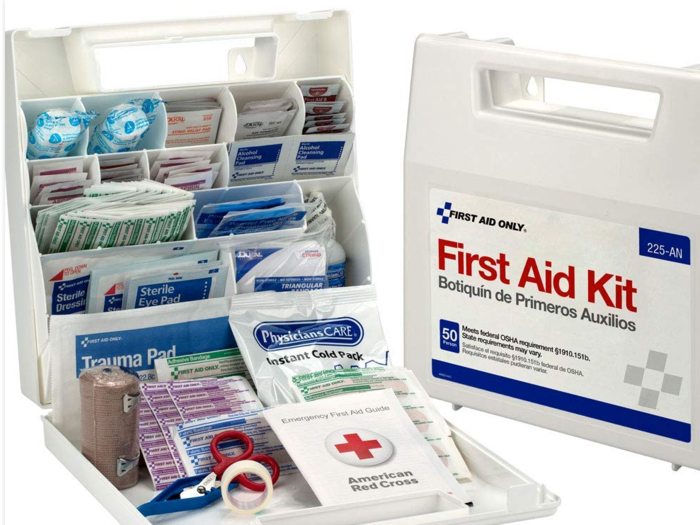 A first aid kit