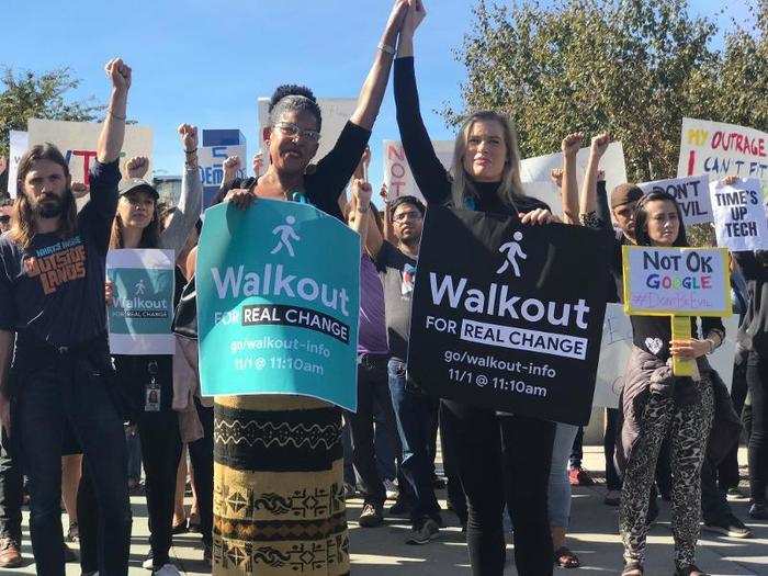 Google Walkout Organizers — Claire Stapleton, Tanuja Gupta, Meredith Whittaker, Celie O’Neil-Hart, Stephanie Parker, Erica Anderson, and more