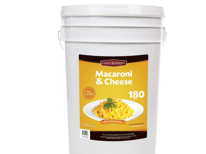 27-pound tub of mac and cheese, $89.99