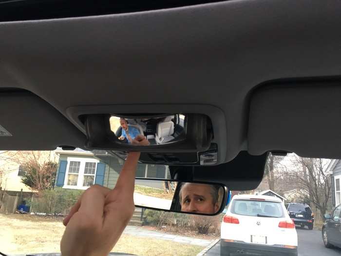 11. Panoramic mirror: Now the driver can see everything happening in the back.