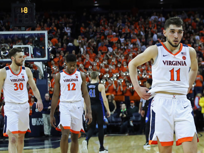 ▼ No. 4 Virginia Cavaliers — Dropped 1 spot in the AP Top 25 Poll