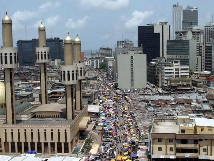 Lagos is growing rapidly despite the looming threat of sea-level rise.