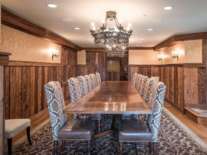 This dining room may have been the site of team dinners.