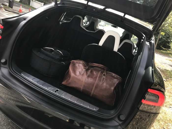 Overall, the Model X has almost 90 cubic feet of available cargo space.