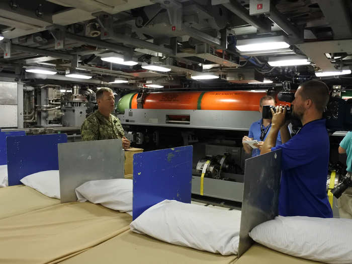 3. Torpedo rooms on US submarines.