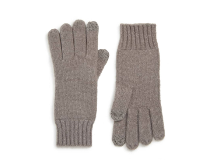 A pair of texting gloves