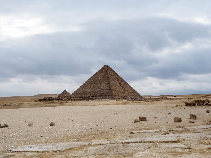 At any given time, there are only two pyramids open to the public, with one undergoing restoration. It rotates every two years. When I visited, the smallest pyramid, that of Menkaure, was closed for restoration.