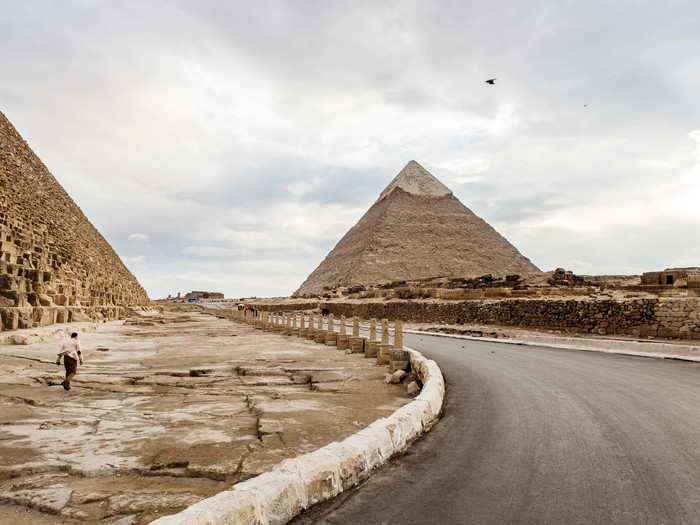 I was much more interested in exploring each new angle of the Pyramids.