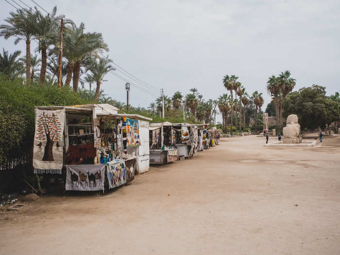 Like many of the sites I visited in Giza, it was pretty much empty when I was there. Years of instability, political change, and terror attacks have wreaked havoc on the Egyptian economy and the tourism industry.