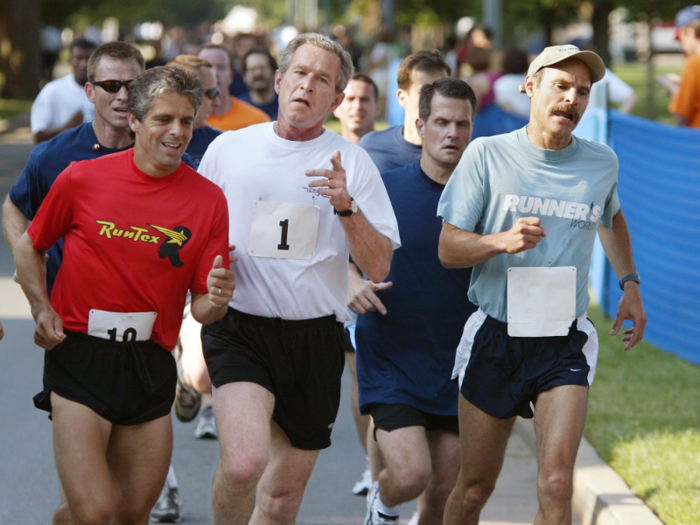 George W. Bush: running