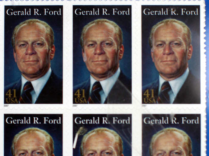 Gerald Ford: collecting stamps