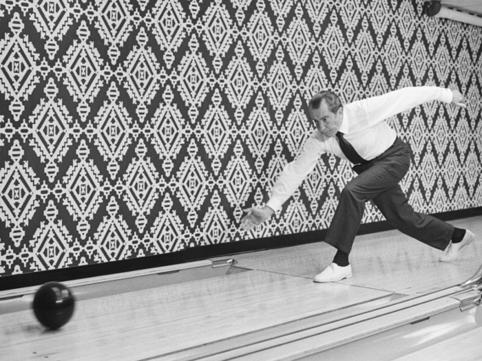 Richard Nixon: bowling