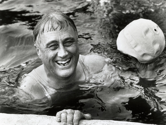 Franklin Delano Roosevelt: swimming