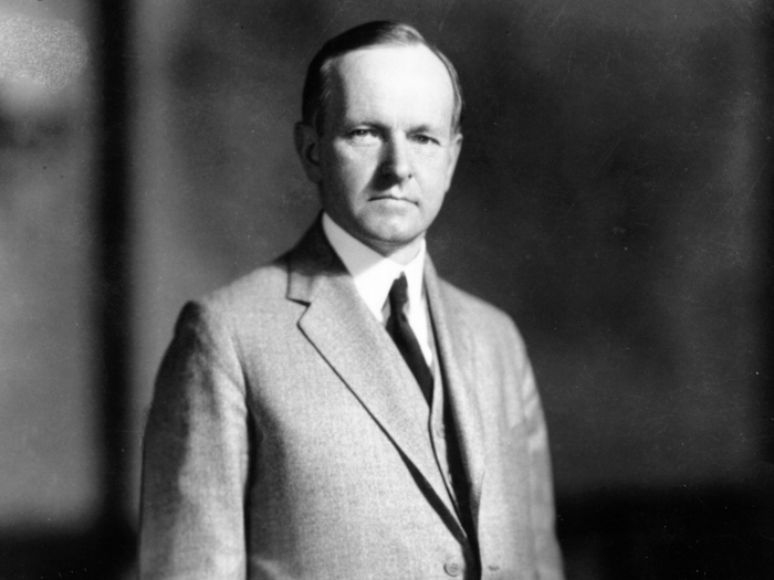 Calvin Coolidge: riding an electric horse