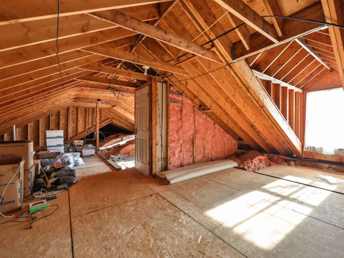 In addition to the basement and the two stories, the home also has an unfinished attic.