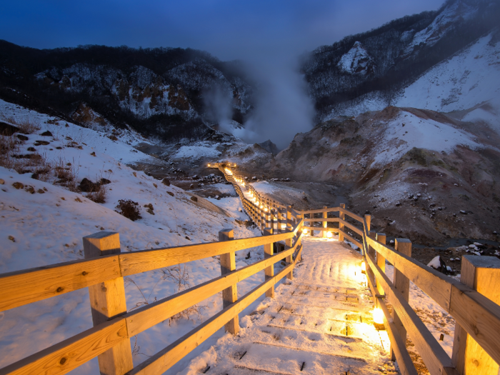 For those looking to relax, the onsens — or natural hot springs — are a draw. The soothing baths are recognized for their purifying health benefits.