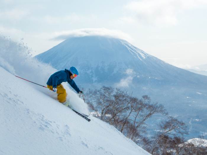 However, the mountain is mostly famous for its winter activities. The mountainside is covered in the highly coveted "champagne powder" — high-quality snow that